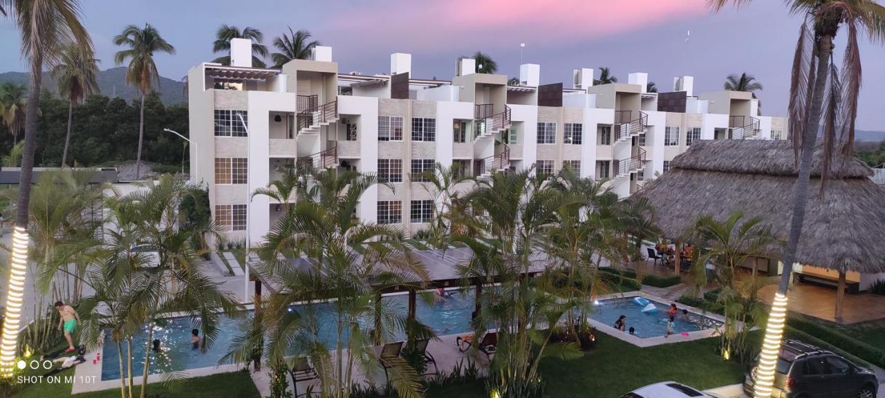 Apartamento Moderno depa con terraza y vista extraordinaria Manzanillo Exterior foto