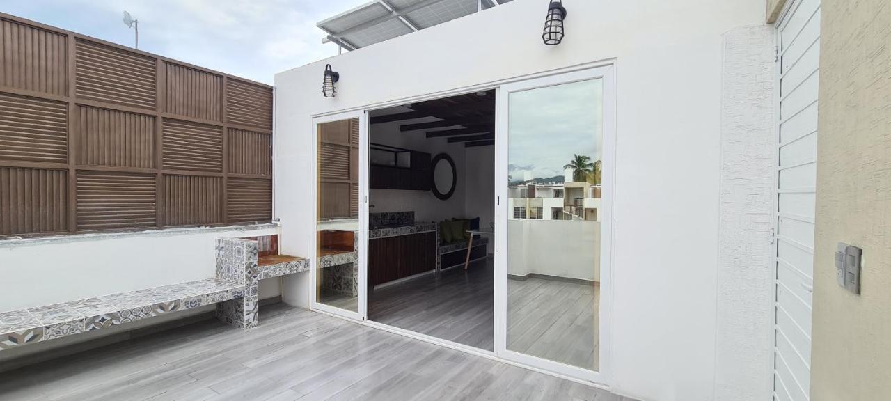 Apartamento Moderno depa con terraza y vista extraordinaria Manzanillo Exterior foto